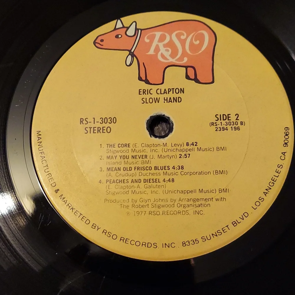 Eric Clapton Slowhand Vinyl Record Album